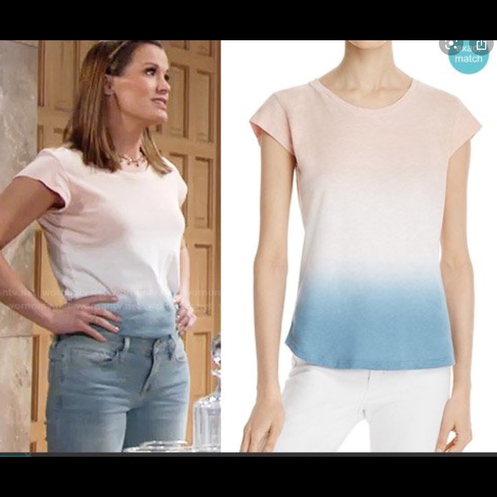 Soft Joie Dillon Ombr Tee in Pale Pink